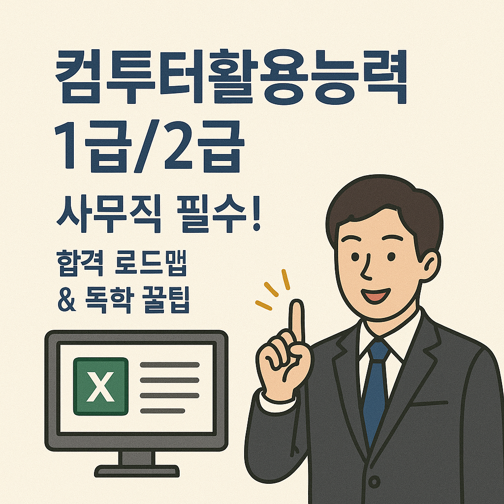 컴퓨터활용능력 1급·2급 안내: 시험 구성과 급수 선택 기준